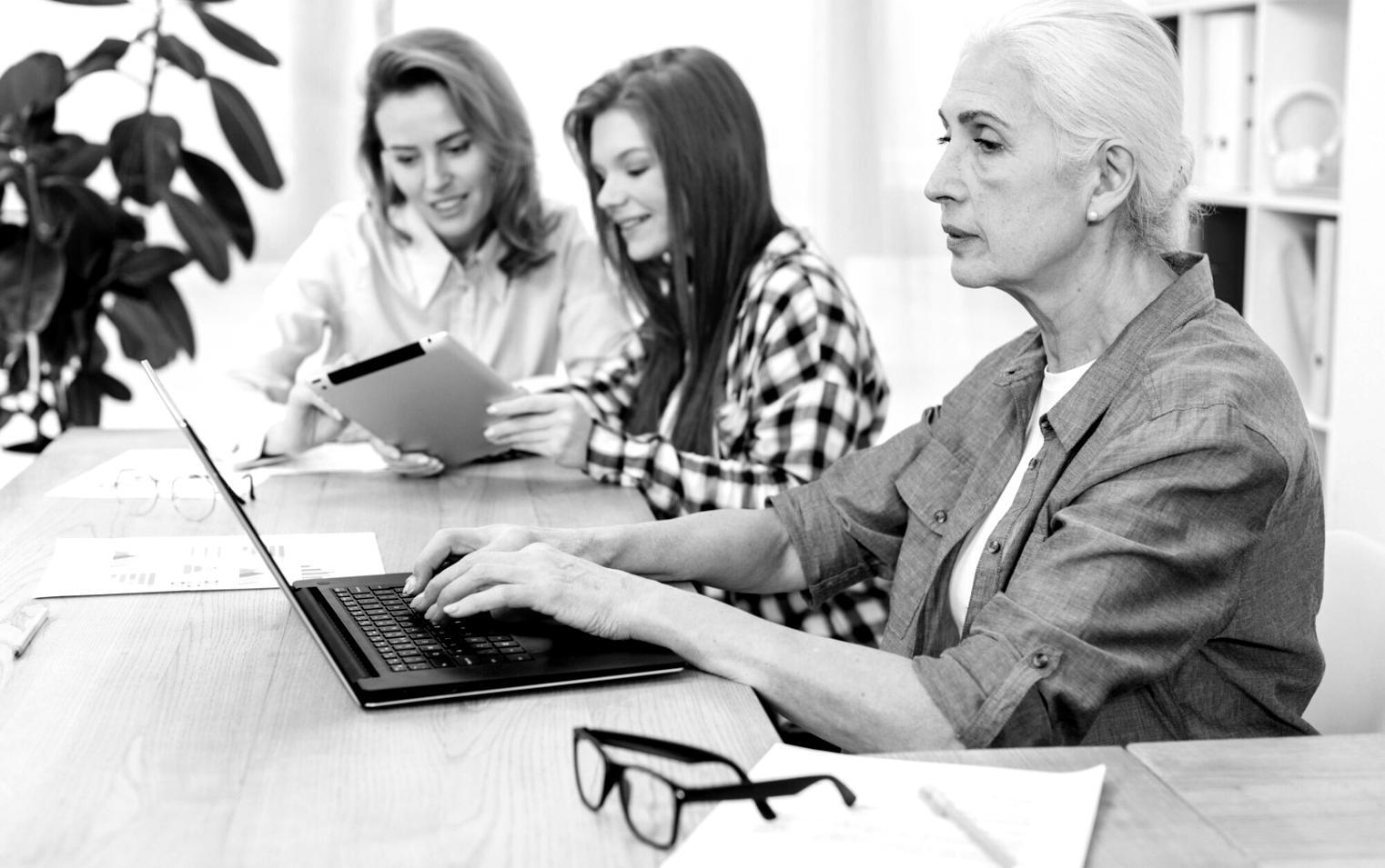 Person using tablet for financial planning and analysis